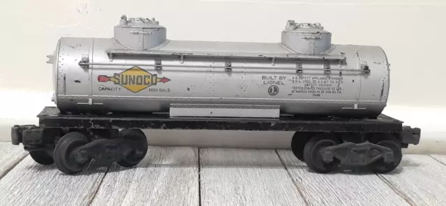 Sunoco Lionel train car 6465 Two Dome Tank
