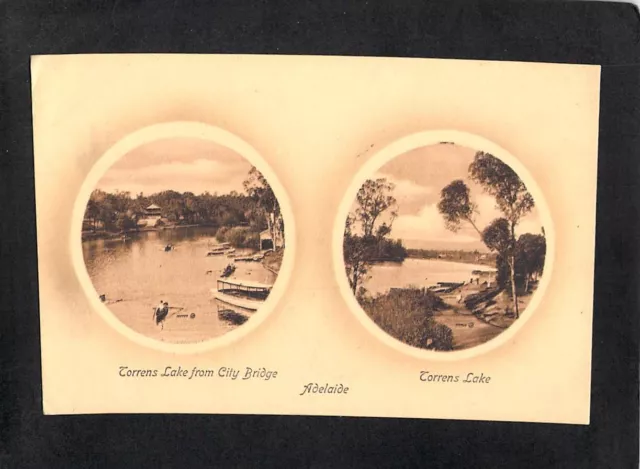 B6378 Australia SA Adelaide River Torrens Valentines vintage postcard