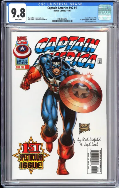 Captain America 1 CGC 9.8 1996 4167833010 1st Appearance of Rikki Barnes Key
