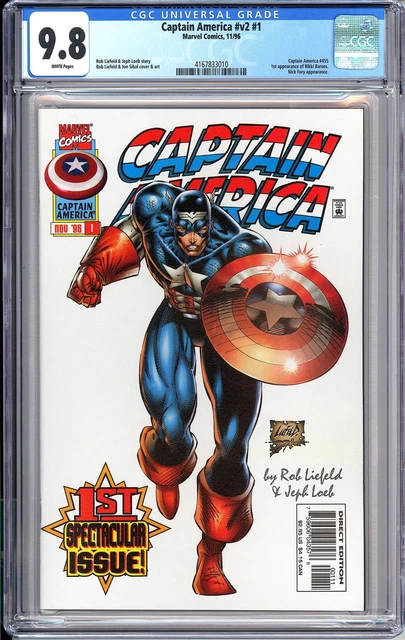 Captain America 1 CGC 9.8 1996 4167833010 1st Appearance of Rikki Barnes Key