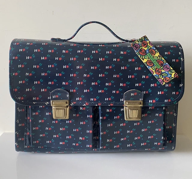 NAJ OLEARI VINTAGE Borsa Cartella Con Bretelle Rara Con Etichetta Primi Anni 90 EUR 290 00 PicClick IT