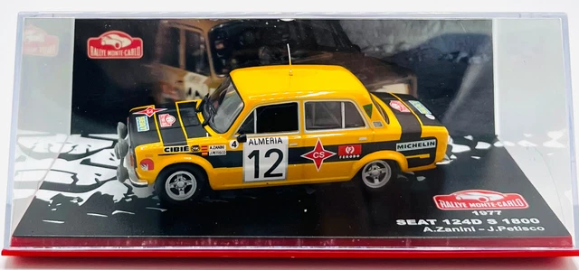 Modèle Réduit 1/43 - Seat 124D S 1800 Monte Carlo 1977 Par Altaya - Neuf En Boîte