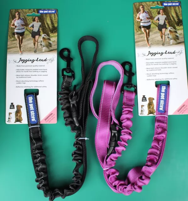 Pet Dog Jogging Running Large Waist Lead - Leash  Hands Free Walking Reflective