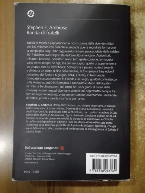 Stephen Ambrose BANDA DI FRATELLI la storia della compagnia Easy Tea 2022 2