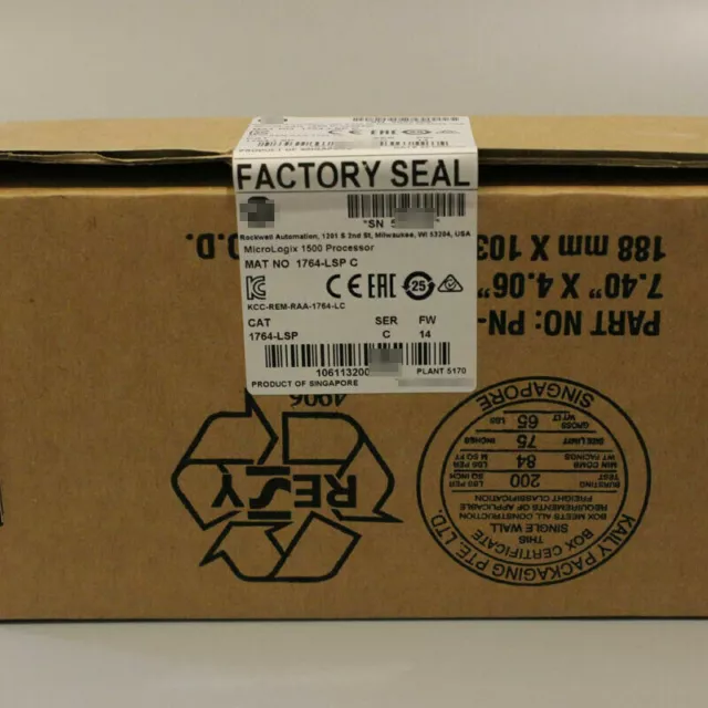 Factory Sealed for AB 1764-LSP SER C MicroLogix 1500 Processor Module 1764LSP