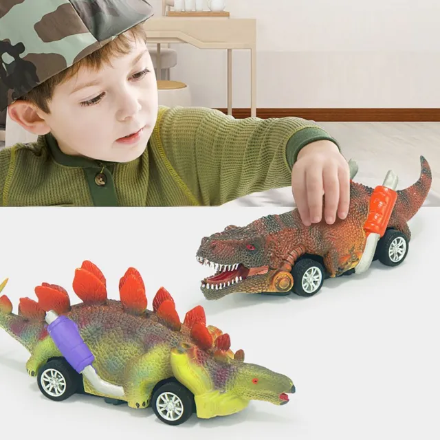 3-14 Years Old Dino Toy Pull Back Dinosaur Model Pull Back Car Dinosaur Toy