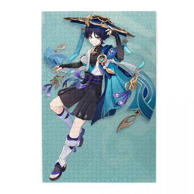 Genshin Impact Wanderer Scaramouche 1000 PCS Wooden Jigsaw Puzzle Game Character