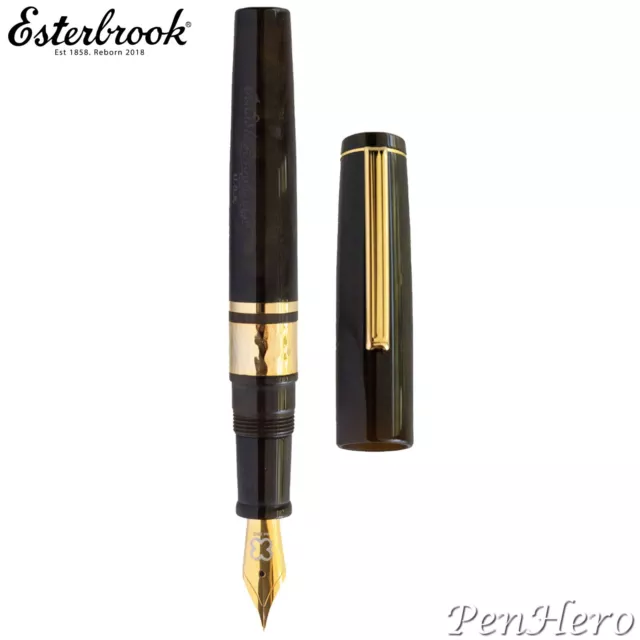 Esterbrook Model J Pumpkin Latte Gold Plate Trim Fountain Pen Medium