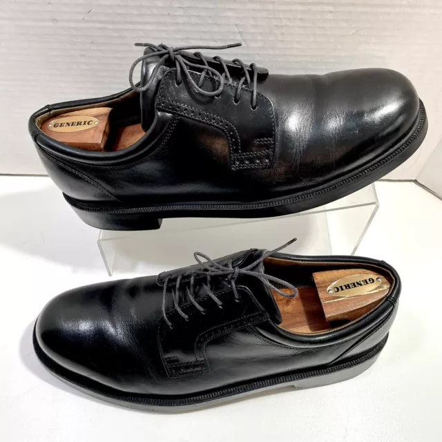 FLORSHEIM NOBLE OXFORD Black Leather Lace Up Low Top Dress Mens Shoes Size 10M 29.95 PicClick