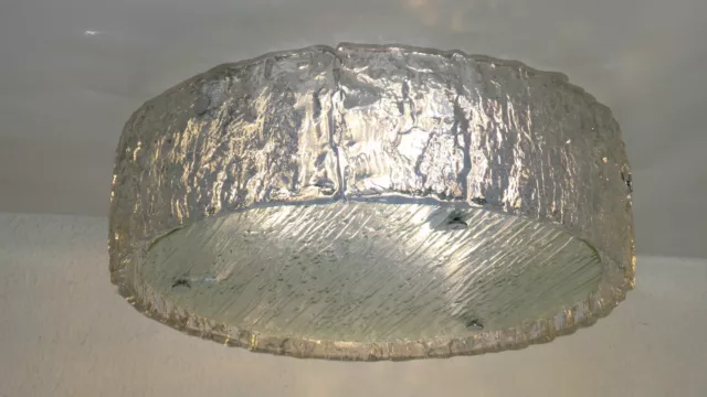 XXL Kaiser Leuchen Plafoniere Deckenlampe Ice Glass Eisglas Leuchte Lampe AD1