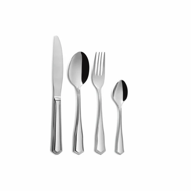 Schulte-Ufer Set de Couverts Ricardo 30-pcs. Couverts de Table Acier Inoxydable Poli Miroir