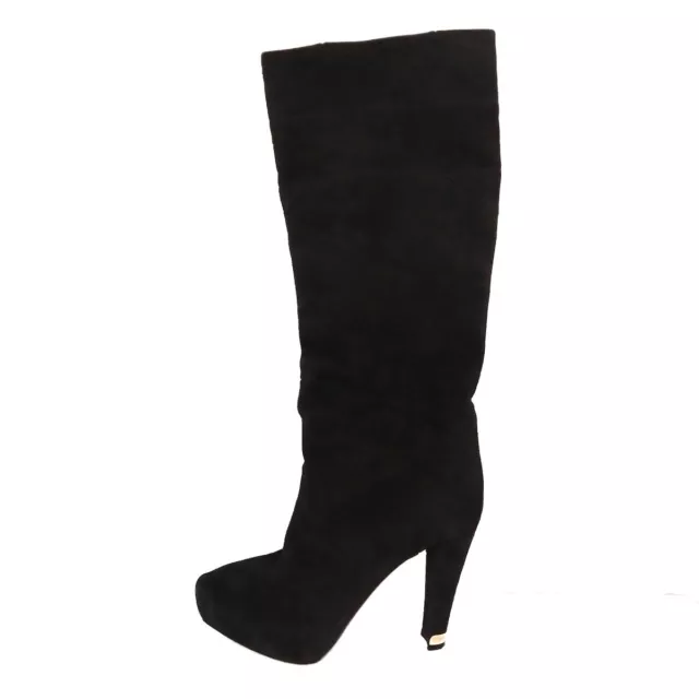 Auth LOUIS VUITTON - Black MA0161 Women's Boots Suede