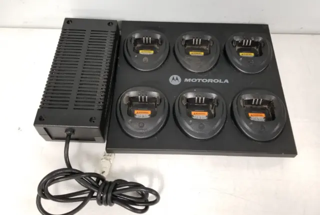 Genuine Motorola Wpln4171Ar Multi Unit Battery Charger W/ Power Supply #L634