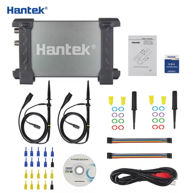 Hantek 6022BL 2CH 20MHz 48MSa/s PC USB Oscilloscope 16CH Logic Analyzer