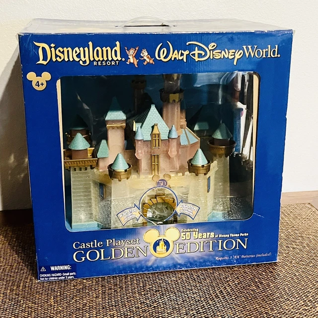 Disneyland Sleeping Beauty Castle Playset Golden 50 Years Edition- SEE VIDEO!