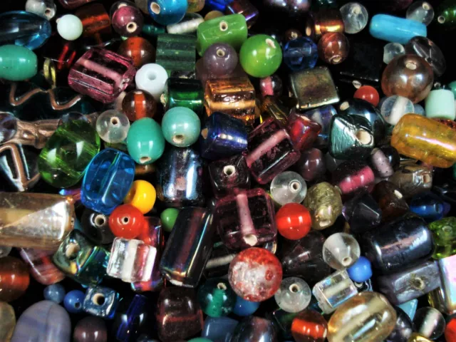 Glass Bead Mix 100g Mix Asst Shapes and Sizes DIY Jewelry (Range-1) FREE POSTAGE