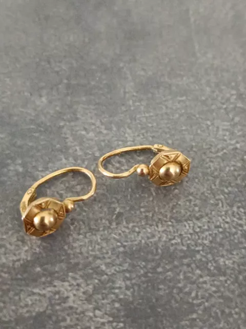 Boucles D'oreilles Dormeuses Or 18k