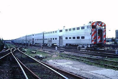 Original 1978 Rock Island Commuter Train Joliet IL Slide 8966