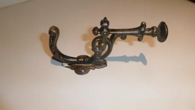 antique, old wall iron door hook 3