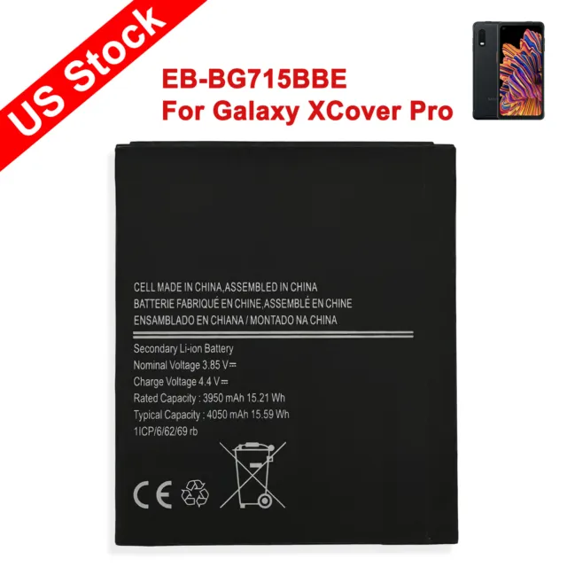 New For Samsung Galaxy XCover Pro SM-G715U EB-BG715BBE Battery SM-G715W SM-G715F