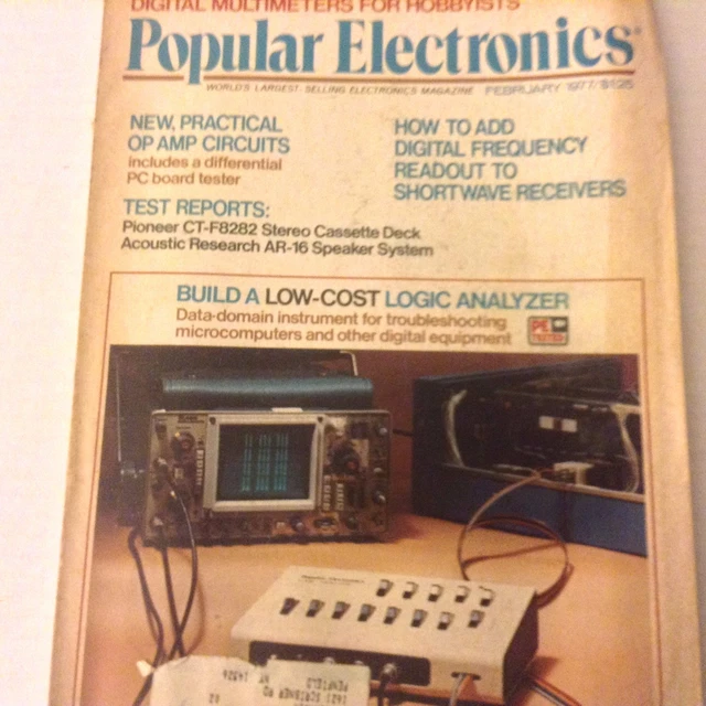 POPULAR ELECTRONICS MAGAZINE Low Cost Logic Analyzer February 1977