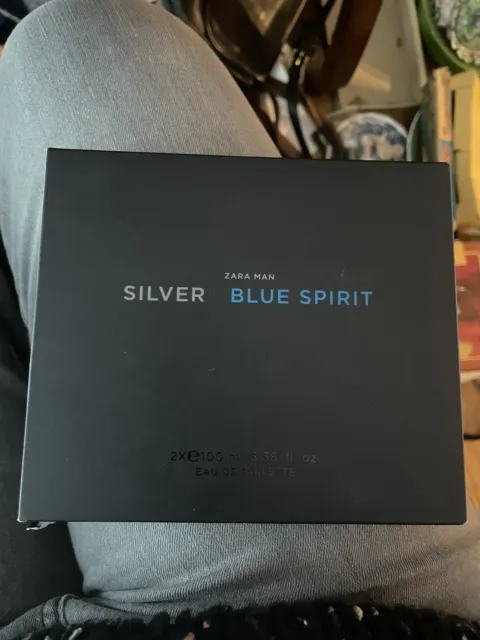 ZARA MAN SILVER + BLUE SPIRIT SET * 2 x 2.71 oz (80ml) EDT Spray