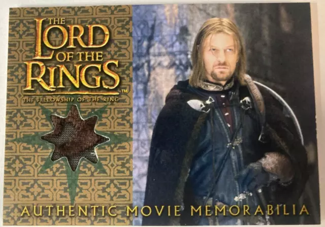 Topps Lord of the Rings Fellowship Boromir's Cloak Costume Memorabilia Card