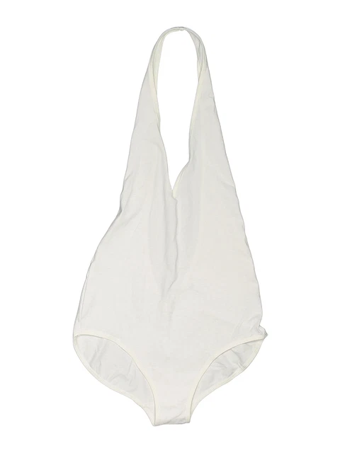 American Apparel Women White Bodysuit M