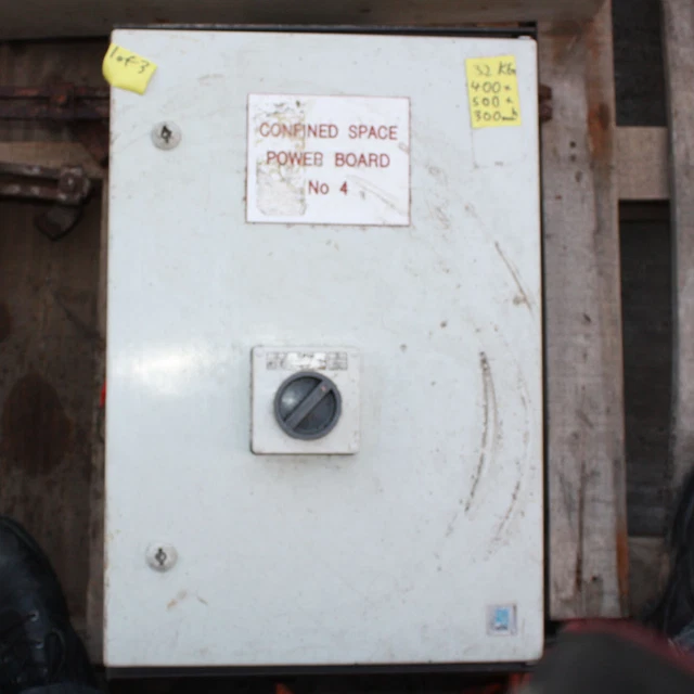 CONFINED SPACE 240V RCD protec power distribution board transformer 32V