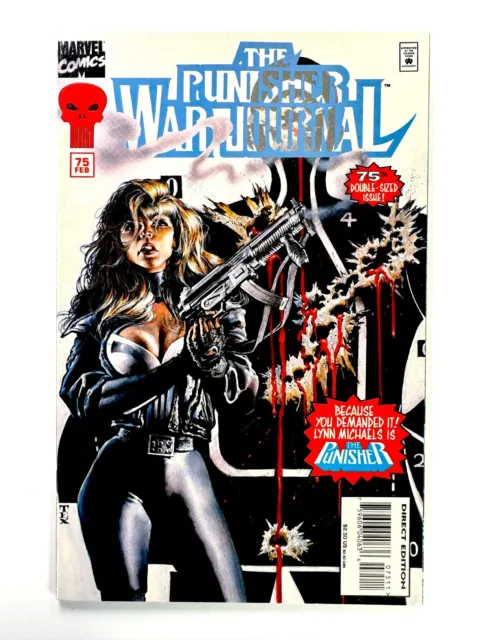 Marvel THE PUNISHER WAR JOURNAL (1995) #75 Key Lynn Michaels as Punisher VF/NM