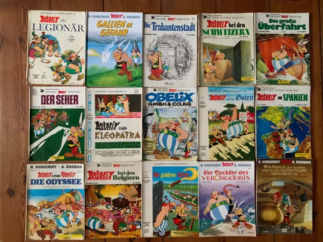 16 x Asterix und Obelix Comics Bücher / Hefte Konvolut Sammlung