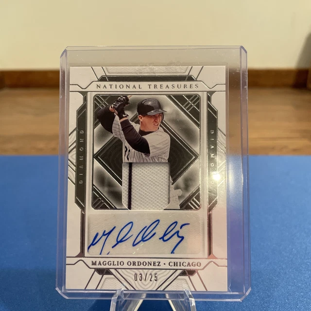 2022 National Treasures Magglio Ordonez Diamond Jersey Auto 3/25!!