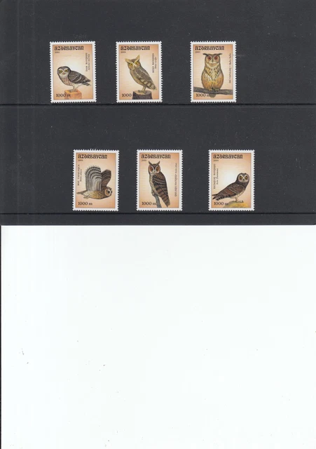 Aserbeidschan 2001  504-9 postfr.  Vögel , Eulen Warenkorb benutzen