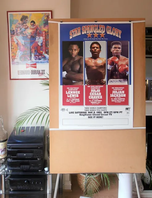 JULIAN JACKSON vs. GERALD McCLELLAN : Original CCTV Boxing Fight Poster 30D