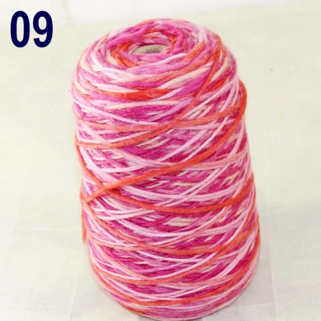 Sale New Colorful 1Cone 500g Woolen Blankets Warm Knitting Crochet Yarn 09