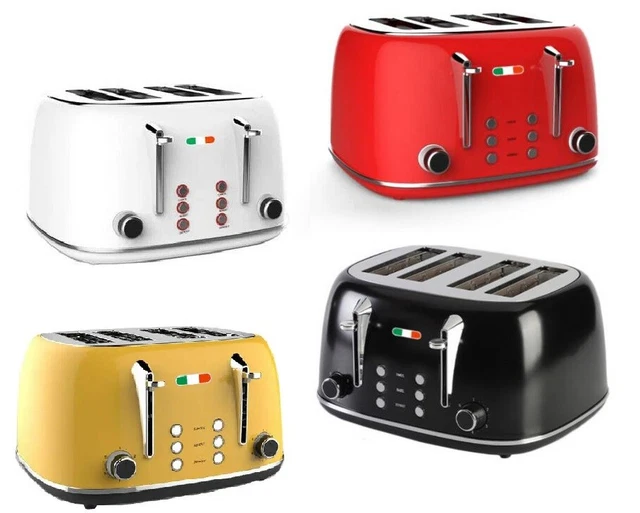 VINTAGE ELECTRIC 4-SLICE Toaster Stainless Steel 1650W not Delonghi 4 ...