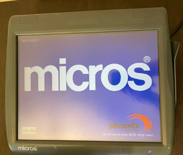 Micros Workstation 5A WS5A 400814-122 POS Touchscreen System Wth Micros Printer