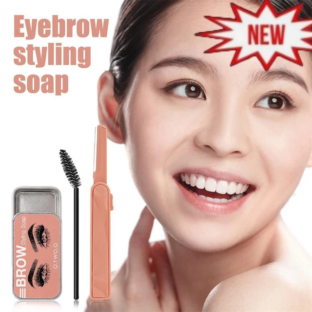 Spazzola per sopracciglia stile sopracciglia selvagge gel styling sopracciglia scultura cera lunga durata