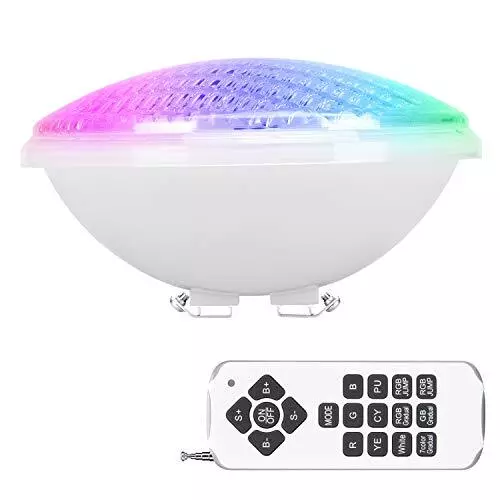 Lampe de Piscine, Lumières LED Submersible Étanche de Lumière de Nuit de  Projecteur Piscine de 30W RGB 300 LED avec Télécommande : :  Luminaires et Éclairage