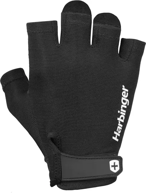 Harbinger Power Workout Weightlifting Gloves, Large, Black