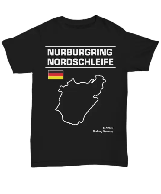 Nurburgring Nordschleife Track outline shirt - Unisex Tee