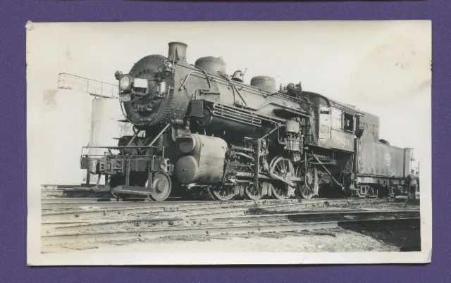 1936 Milwaukee MILW 2-8-0 Steam Locomotive #7620 - Vintage B&W Railroad Photo