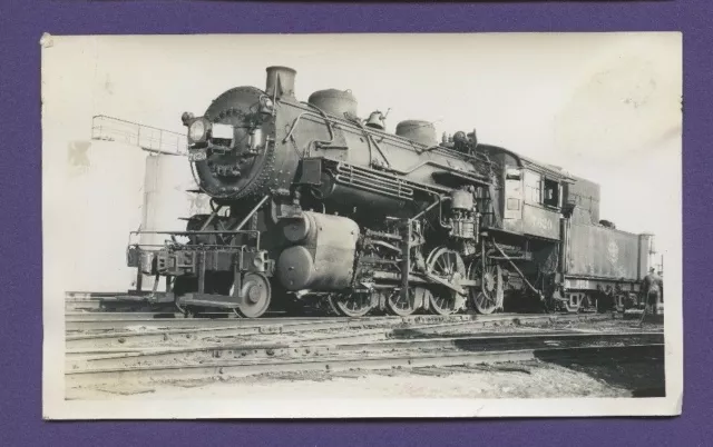 1936 Milwaukee MILW 2-8-0 Steam Locomotive #7620 - Vintage B&W Railroad Photo