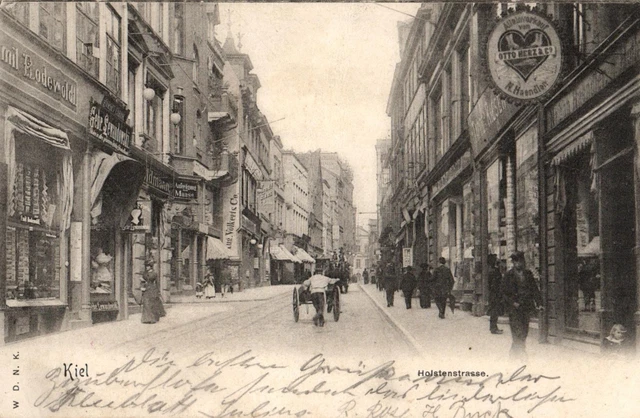 13435/ Foto AK,  Kiel, Holstenstrasse, 1902