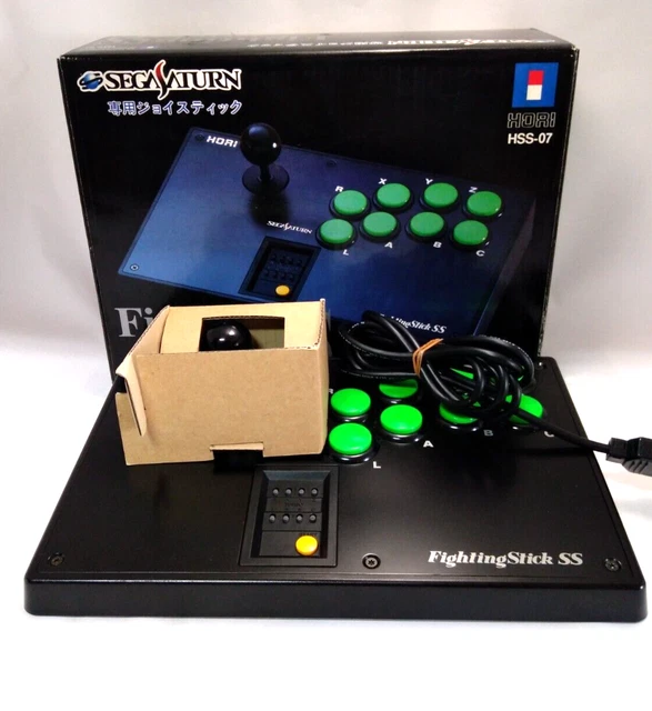 Hori HSS-07 Fighting Stick SS - Sega Saturn Arcade Fight Stick Controller (Used, Japan Import)