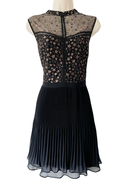 Oasis chiffon skater dress top