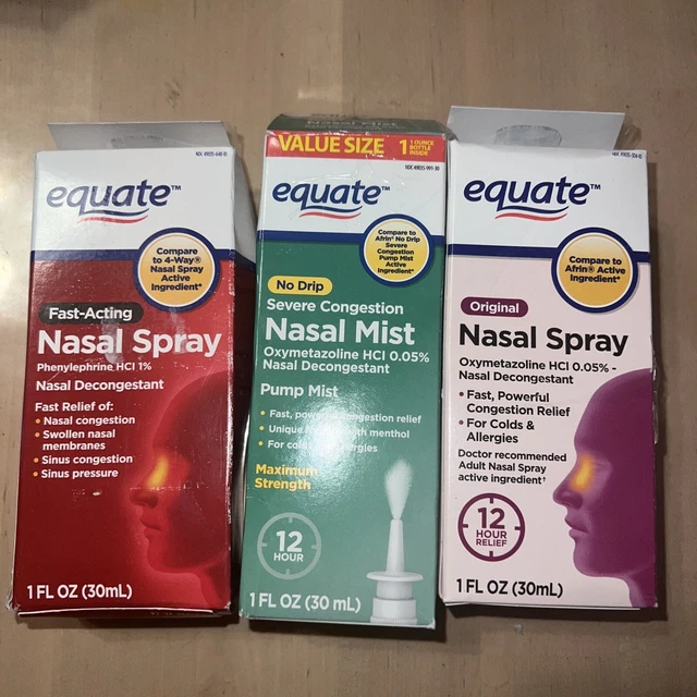 EQUATE NASAL FOUR Nasal Spray/ Nasal Mist 1, 1 fl. Oz. 06/2024 13.00