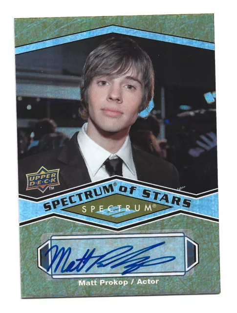 Matt Prokop AUTOGRAPH High School Musical Disney 2009 Upper Deck Spectrum AUTO