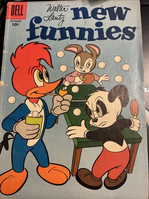 Lot of 3, Dell, Woody Woodpecker, low grade.