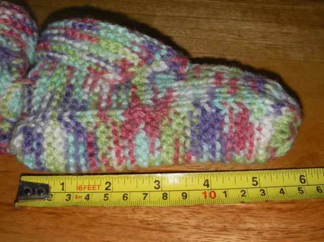 Hand Knitted Child Slippers New